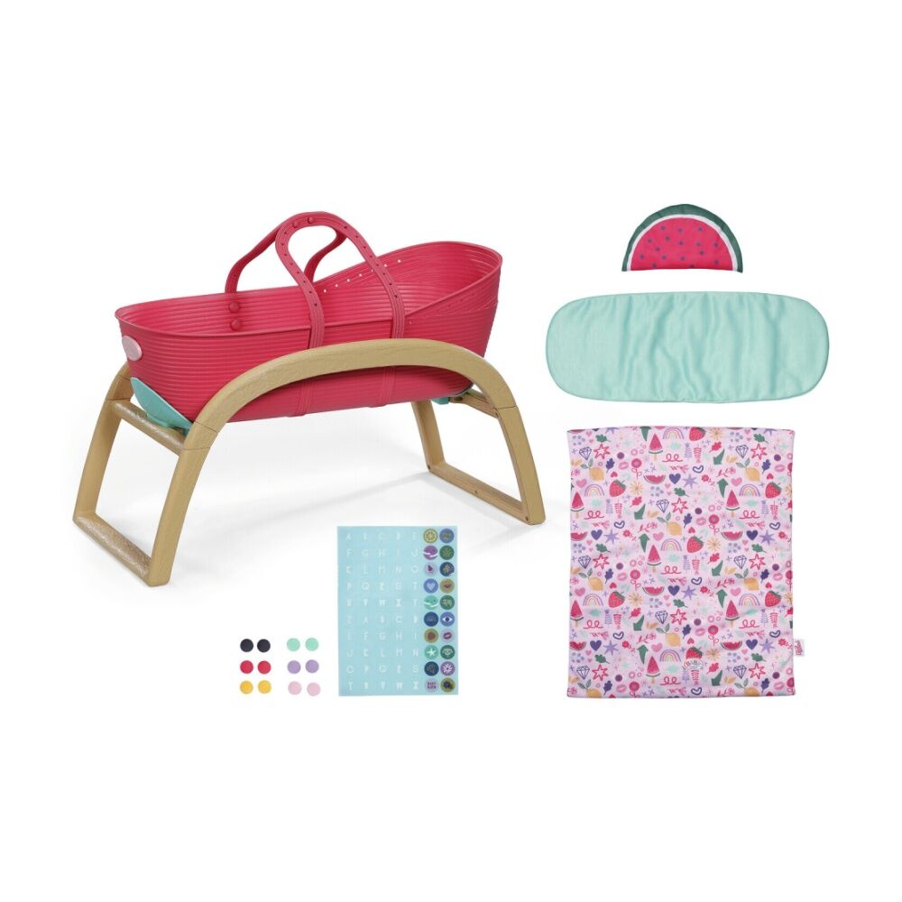 Baby Born Kids/Toddler Toy 3y+ 3 in 1 Bassinet Pinplay Playset for Doll