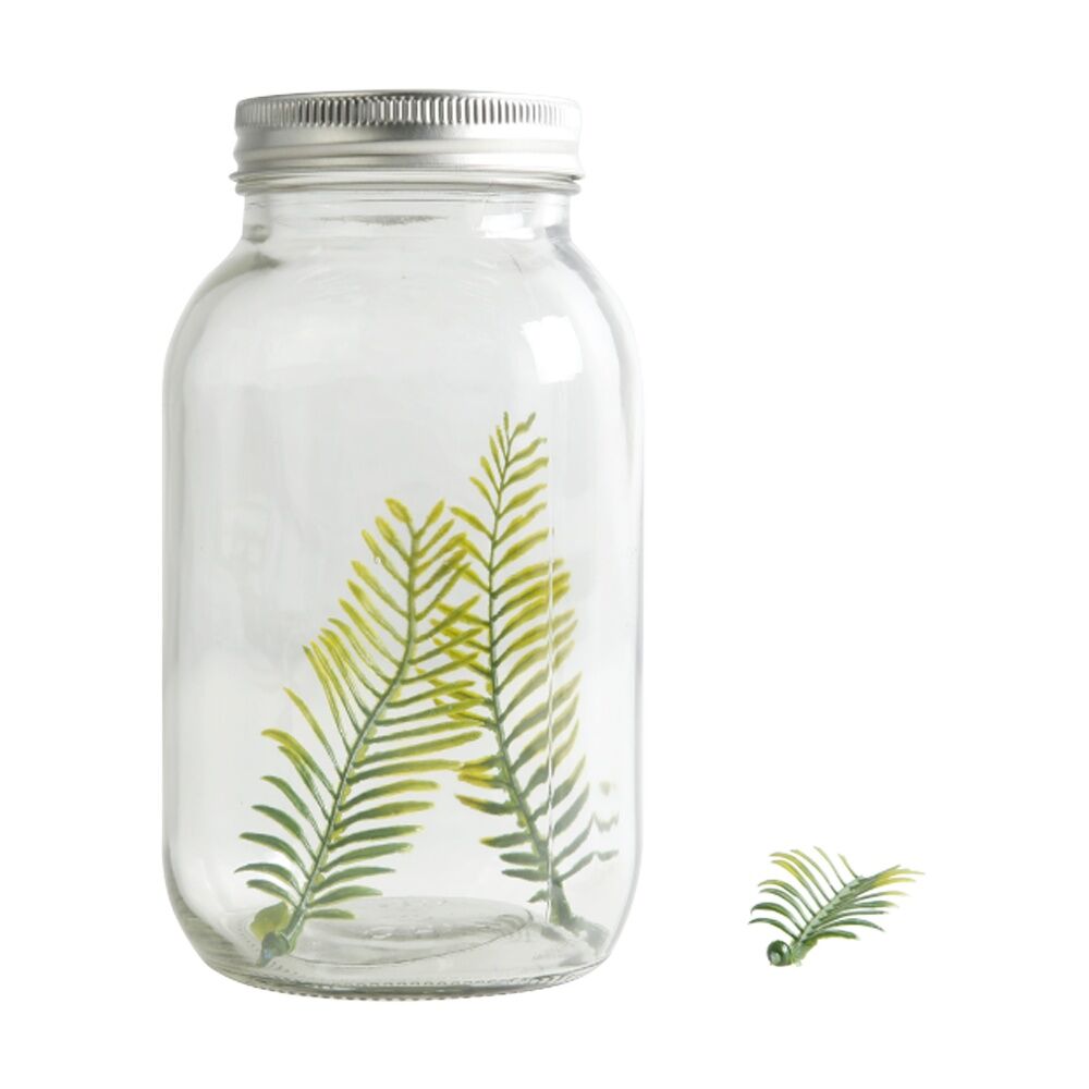 Tacco Clear Glass Jars 1L Durable Storage Container For Crafts 85x17cm — image 2