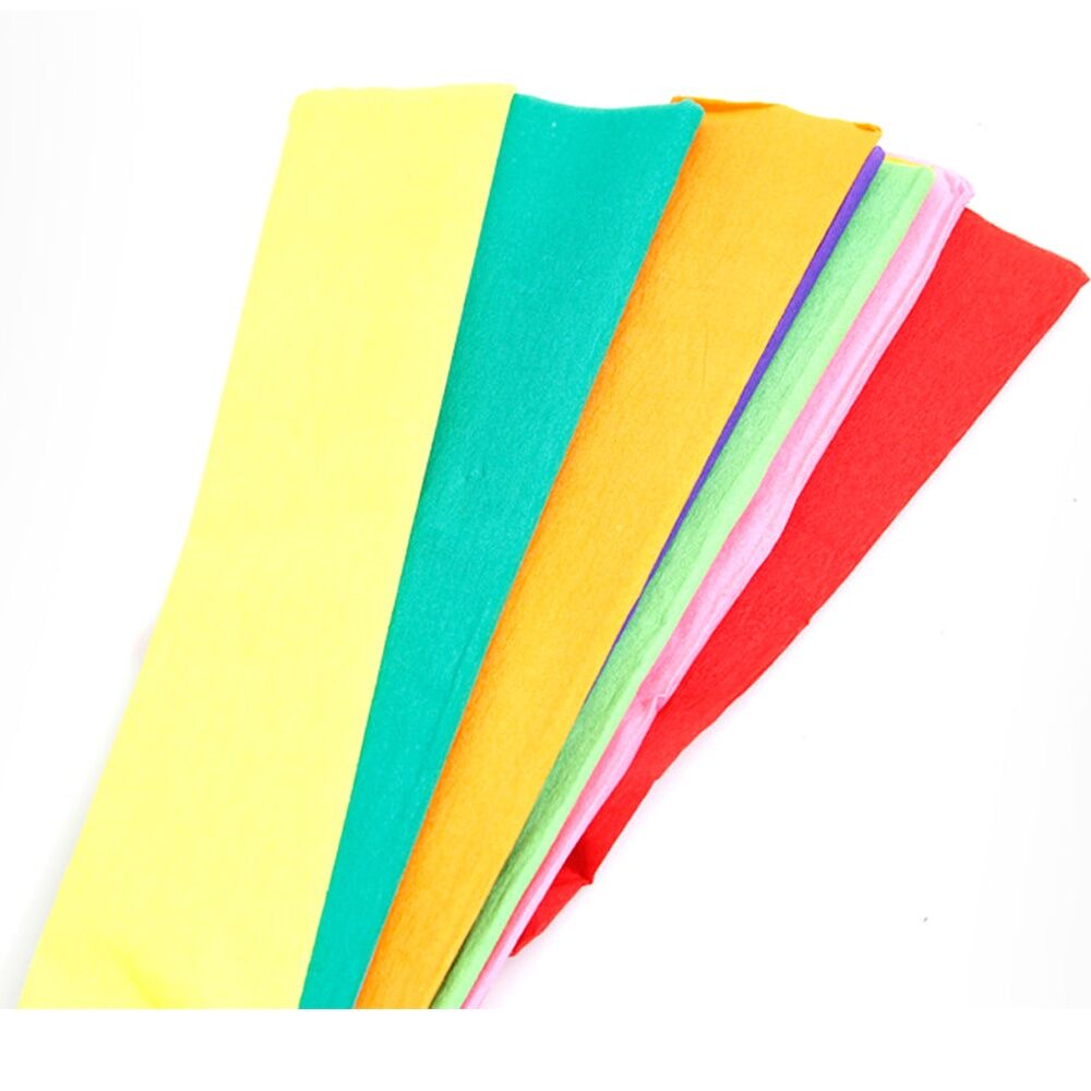 Tacco Crepe Paper Art Craft 495cm Stretchable Multicolour (50 Pieces) — image 2