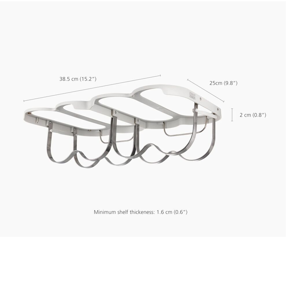 Joseph Joseph Light Stone Cradle Folding Wine Bottle Storage Rack — image 2