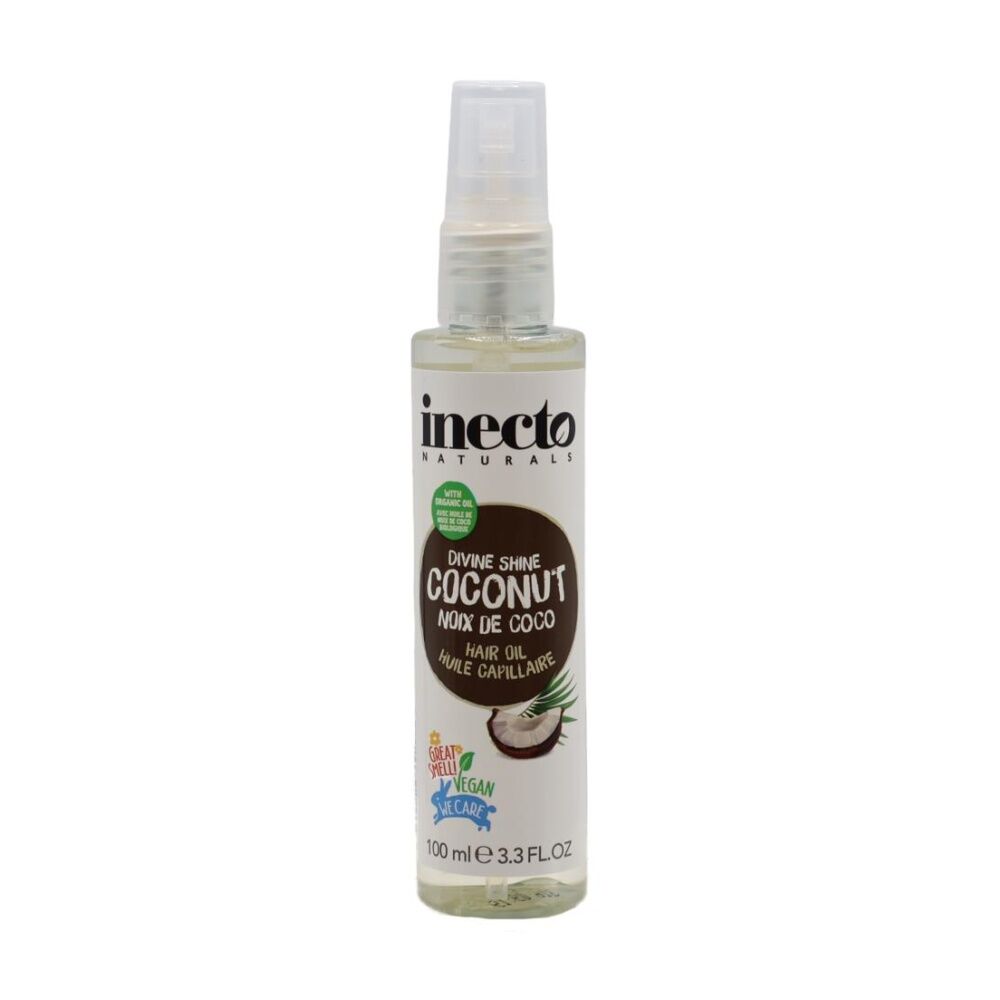 Inecto Naturals Vegan Divine Shine Hydrating Coconut Hair Oil 100mL (12 Pack) — image 2