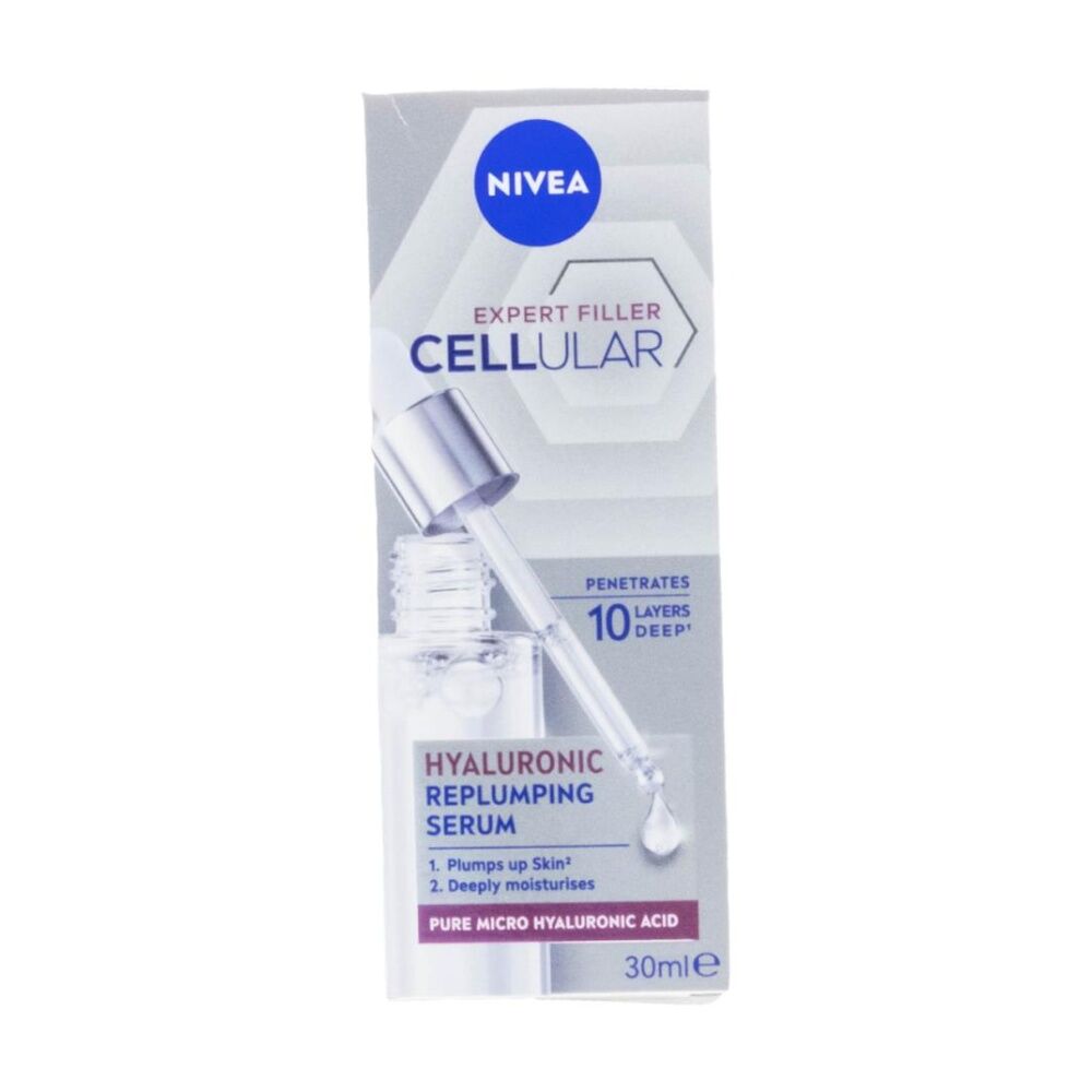 Nivea Anti-Ageing Hyaluronic Replumping Serum Expert Filler Cellular 30ml (3 Pack) — image 2