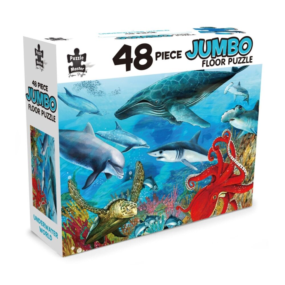 Puzzle Master Jumbo Floor Underwater World Young Puzzlers 92x62cm (48 Pieces)