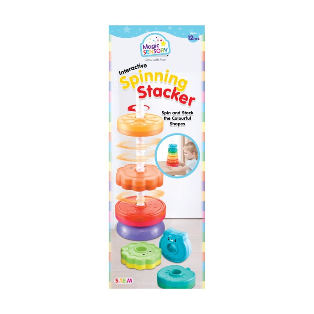 Magic Sensory Spin Stacker Toy Spinning Stacking Discs Educational