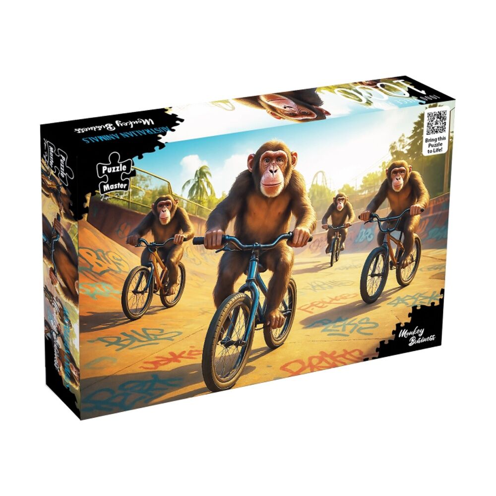 Puzzle Master Monkey BMX AR Edition Jig Saw Dynamic Scene (1000 Pieces)