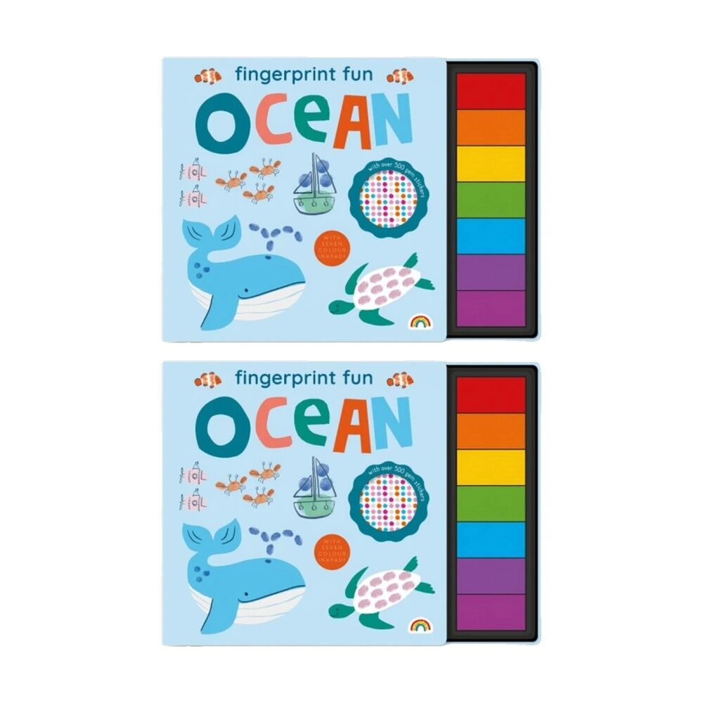 Really Decent Books Fingerprint Fun Ocean Kids Activity Book 3y+ (2 Pack)