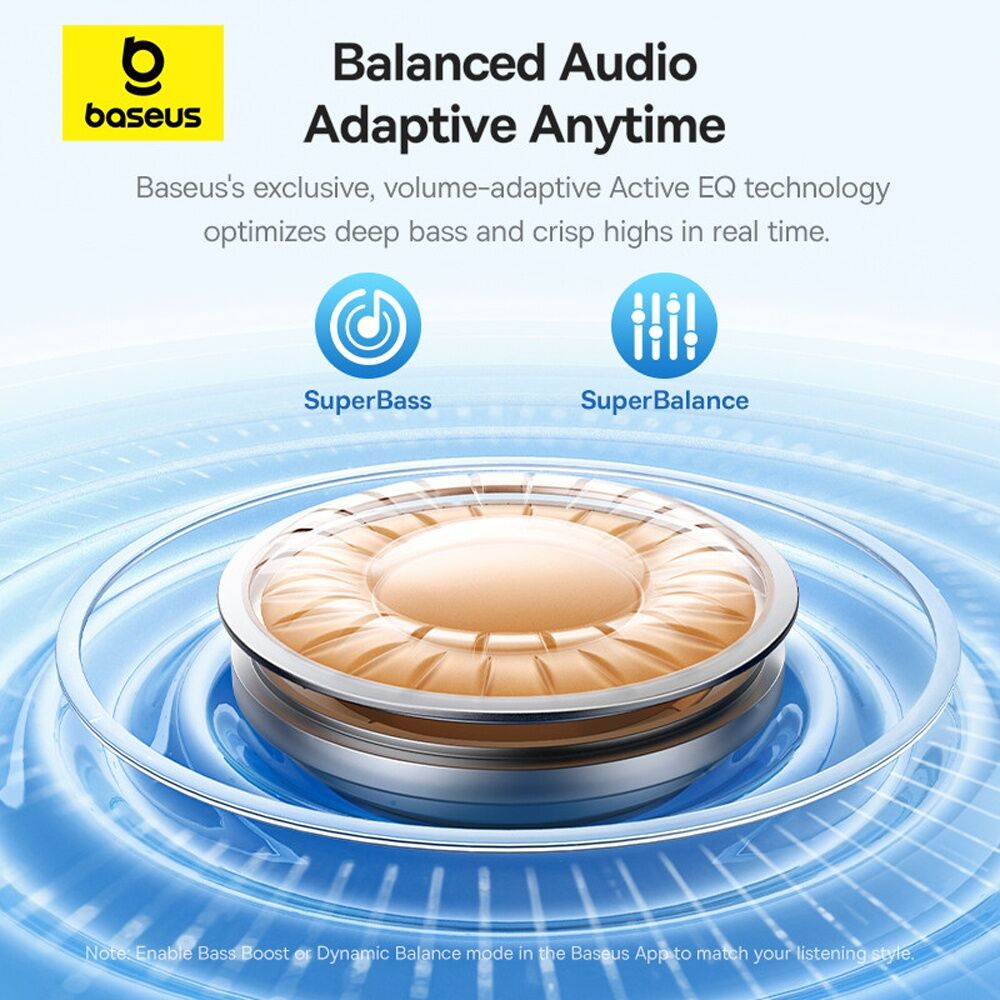 Baseus Moon White BP1 Pro Active Noise Cancelling Wireless In-Ear Earbuds — image 5