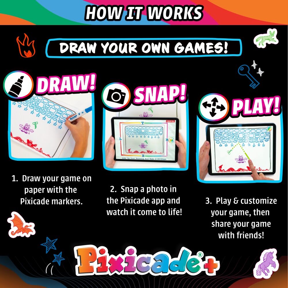 Abacus Pixicade Plus Drawing To Video Game Creative Kit Kids 6y+ Abacus — image 4