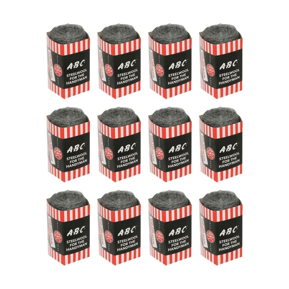 Abc Handyman Home Professional Cleaning Steel Wool Refill Grade 0 (12 Pack)