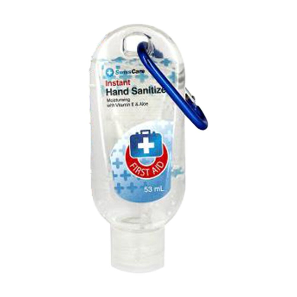 Swisscare Instant Hand Sanitiser w/ Clip 53mL Vitamin E & Aloe (24 Pack) — image 2