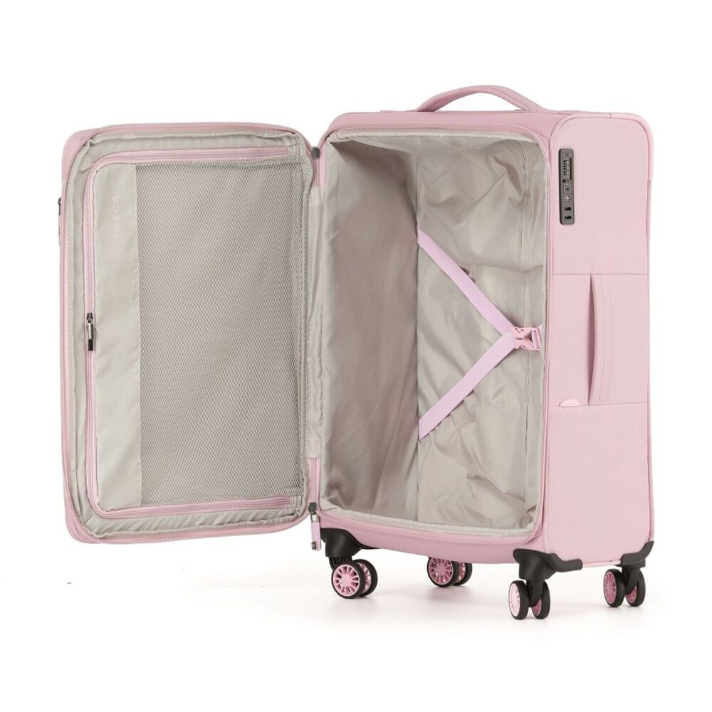 Tosca So Lite Hard Shell Suitcase With Spinner Wheels Durable Travel Blush Medium 67cm — image 2