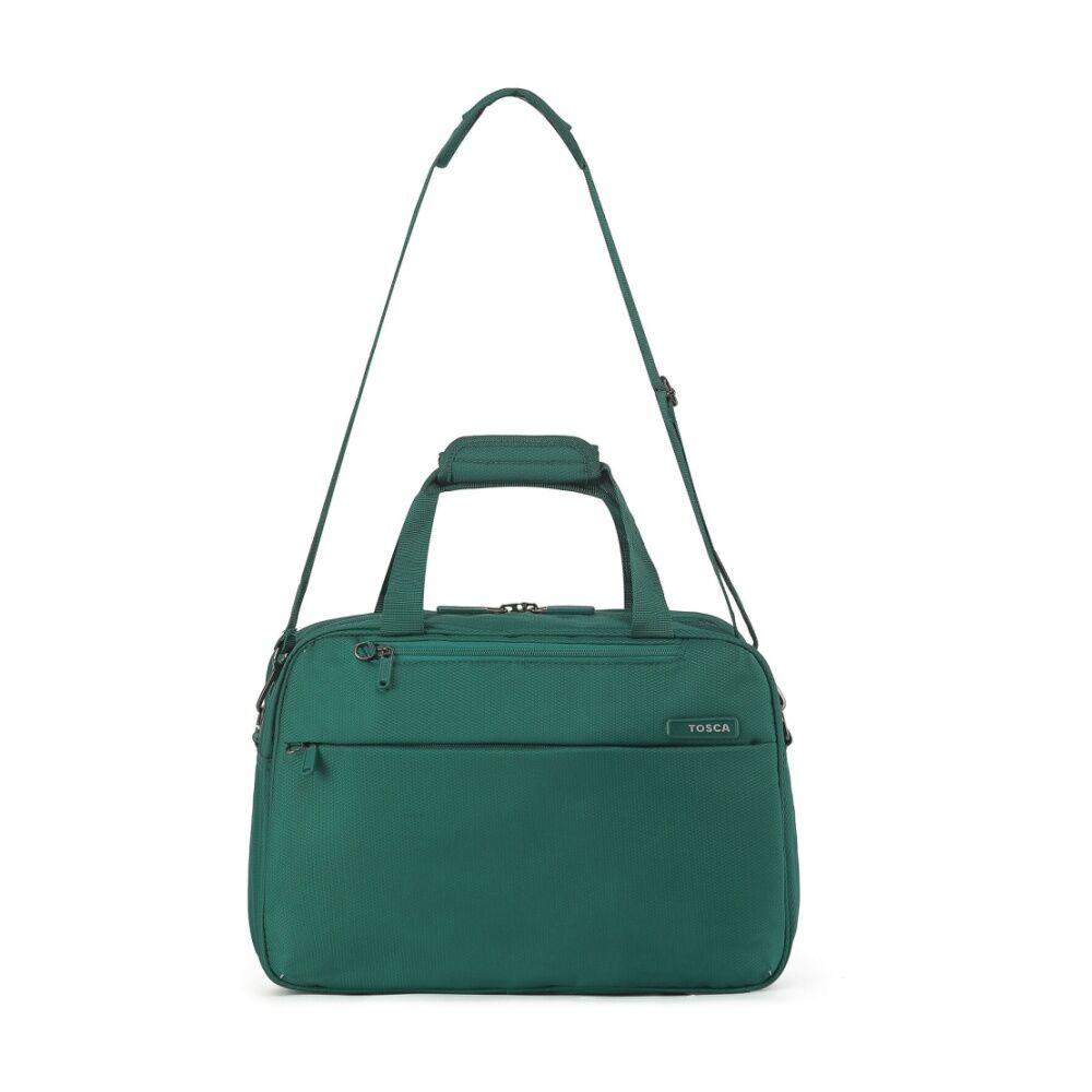 Tosca So Lite Onboard Tote Bag Fabric w/ Shoulder Strap & Handles Emerald Green Tosca
