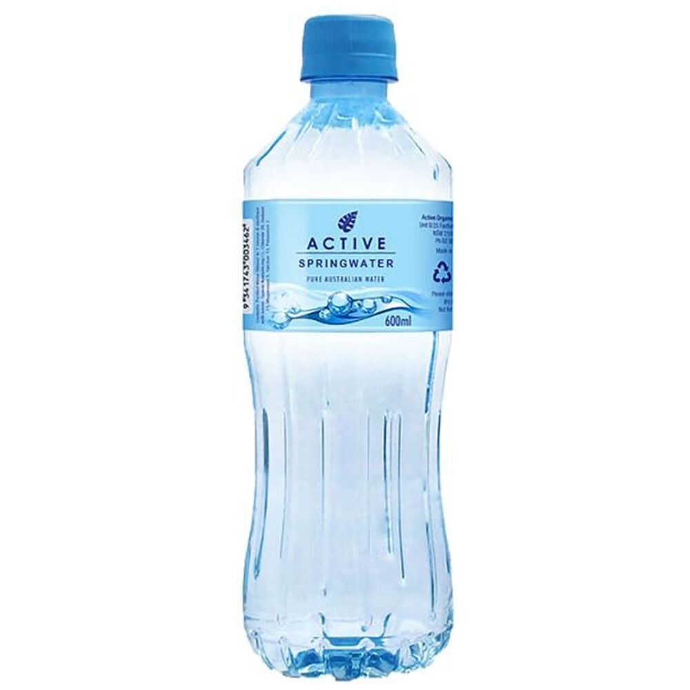 Active Still Spring Water Pure Australian 600ml Drink Bottle (12 Pack) — image 2