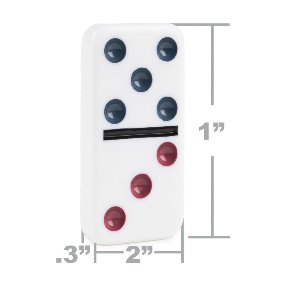 Cardinal 6y+ Classic Double 12 Coloured Dominoes w/ Mexican Train In Tin — image 8