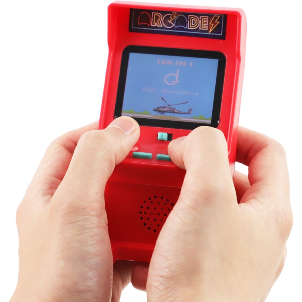 Trend Hub Dream Screen Arcade Game Console Assorted - 120 Classic Games - Full Colour Screen - Built-In Speaker with Volume Control - Red or Purple - — image 8