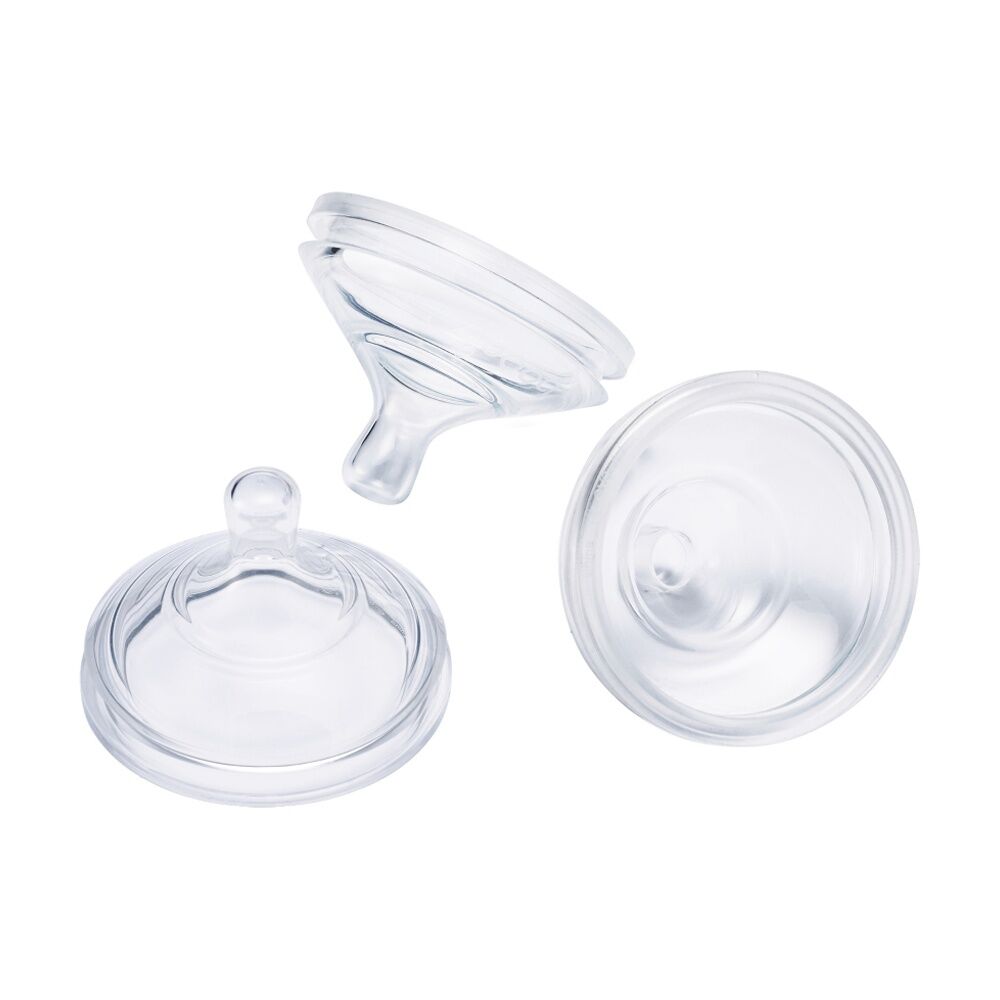 Boon NEW Holland Publishers Boon Nursh Nipples 3pk Fast Flow - Silicone for Natural Feeding - Compatible with Nursh Bottles - Transparent Silicone - — image 2