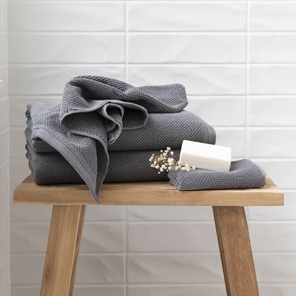 Bambury 33x33cm Grey Angove 600gsm Soft Absorbent Cotton Face Washer — image 4