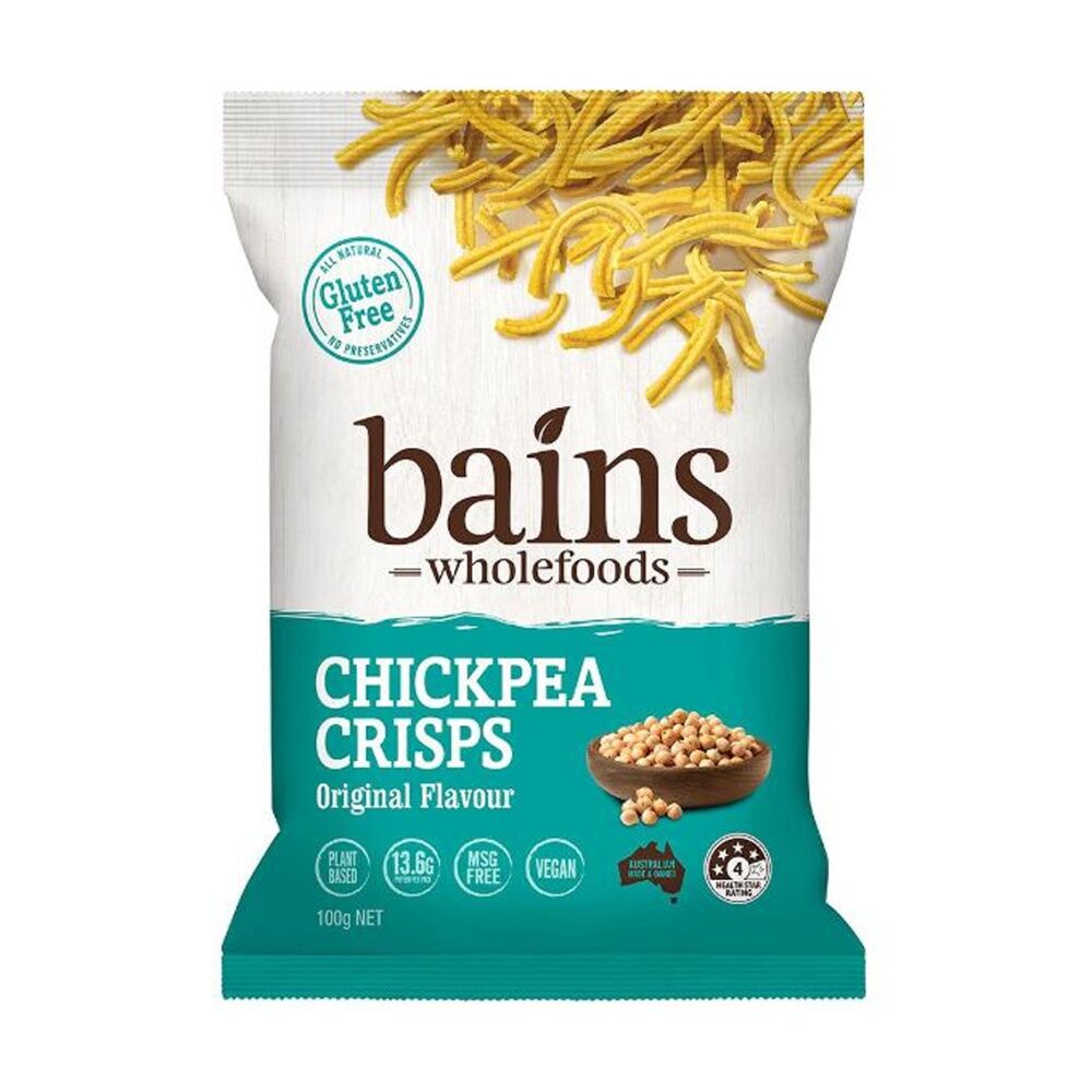 Bains Wholefoods Chickpea Crisp Original Flavoured Snack 100g