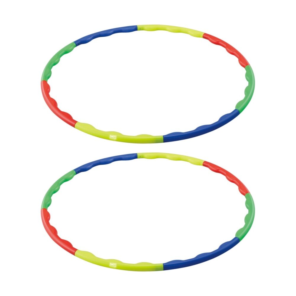 Body Sculpture Hula Hoop For Abdominal & Back Exercise Multi Coloured 94cm (2 Pack)