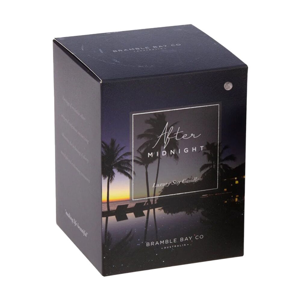 Bramble Bay 300g Ocean After Dark Midnight Soy Candle Home Fragrance