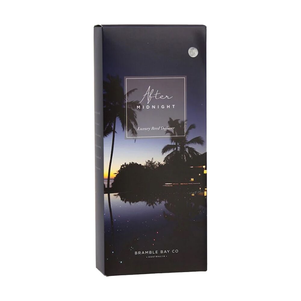 Bramble Bay Ocean After Dark Midnight Glass Reed Diffuser 150ml (2 Pack) — image 2