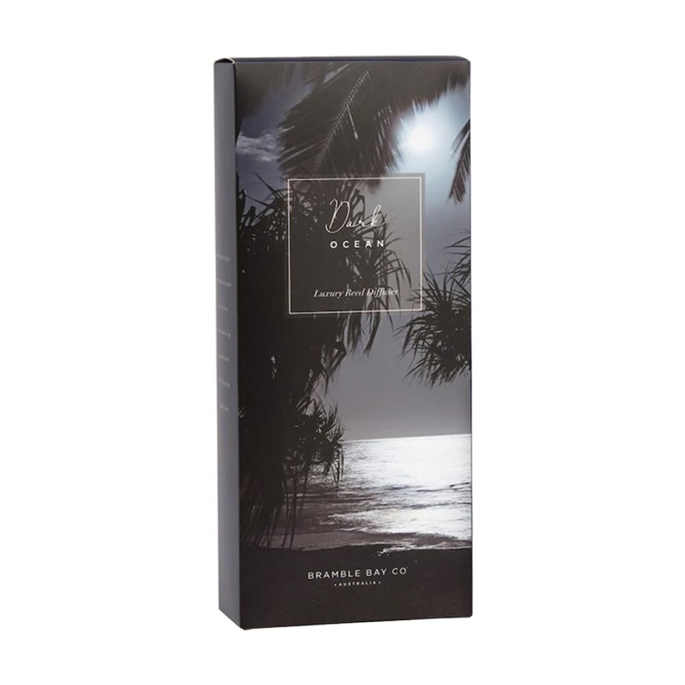 Bramble Bay 150ml Ocean After Dark Glass Reed Diffuser Home Fragrance