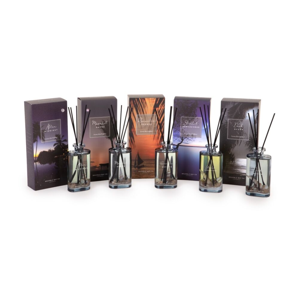 Bramble Bay Ocean After Dark Romantic Escape Glass Reed Diffuser Home Fragrance 150ml — image 3