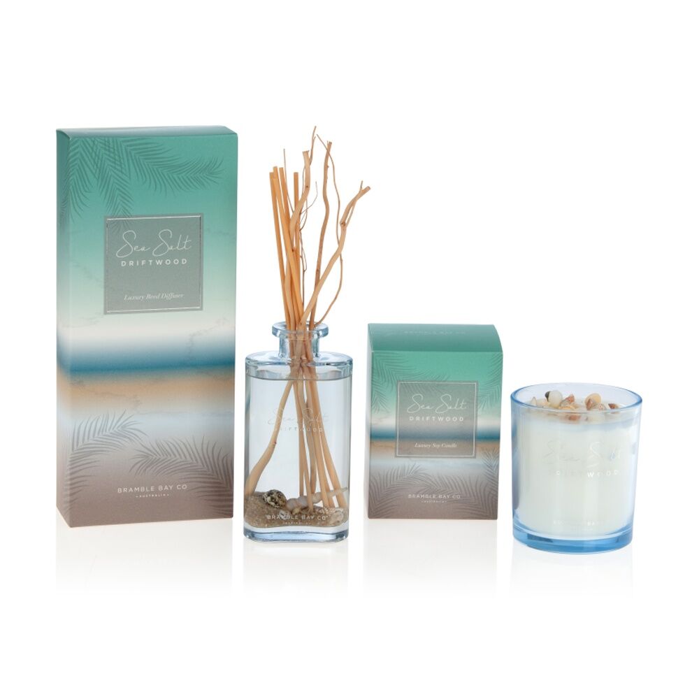 Bramble Bay 150ml Ocean Sea Salt & Driftwood Glass Reed Diffuser Home Fragrance — image 4