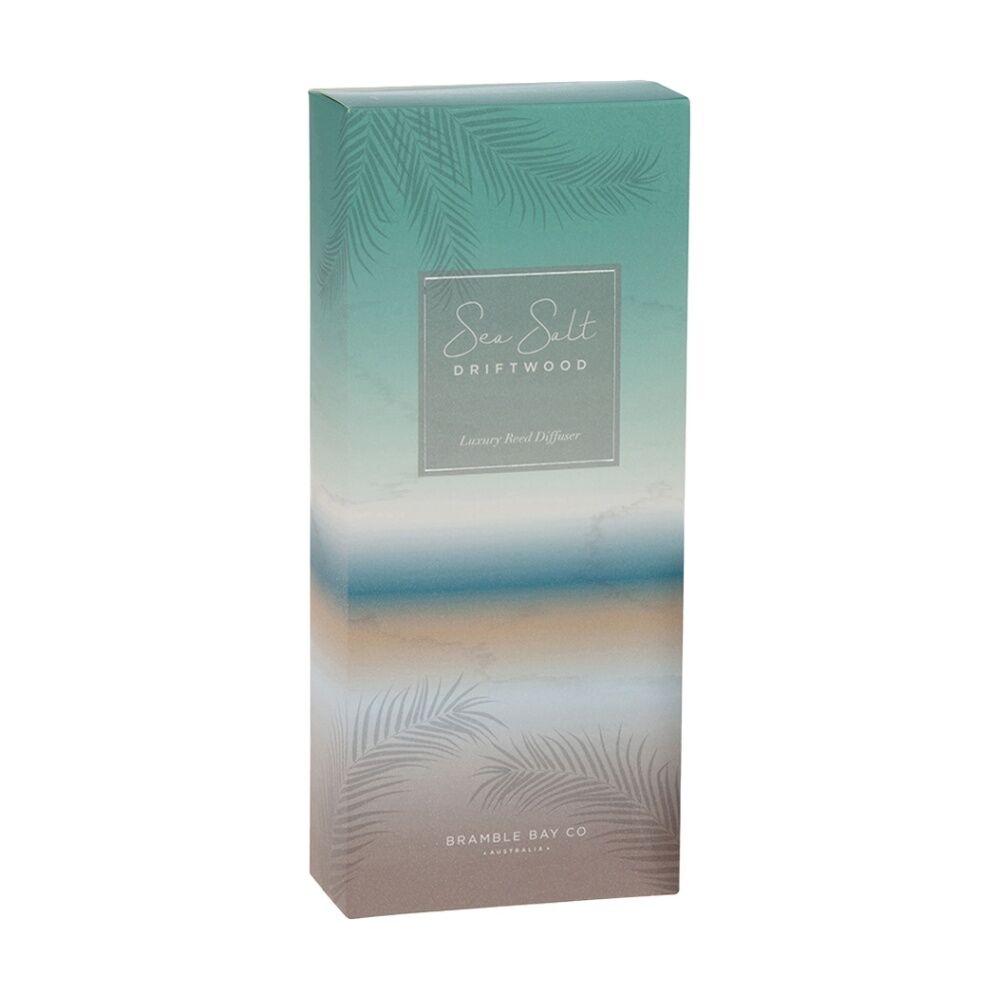 Bramble Bay 150ml Ocean Sea Salt & Driftwood Glass Reed Diffuser Home Fragrance