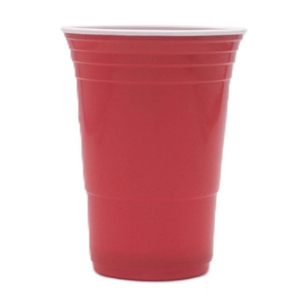 Partyware Durable Reusable American Cups Set 450ml Red (50 Pieces)