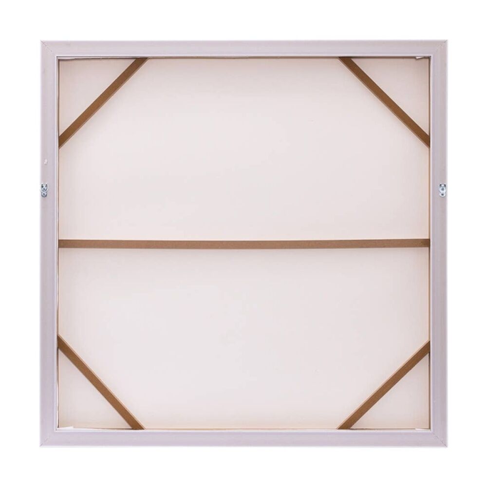 Splosh Billie Girl Framed Canvas 94x94 - Printed Canvas With 3D Texture - Plastic Wood Look Frame - Hooks For Hanging - Green Blue Pink Plastic — image 3