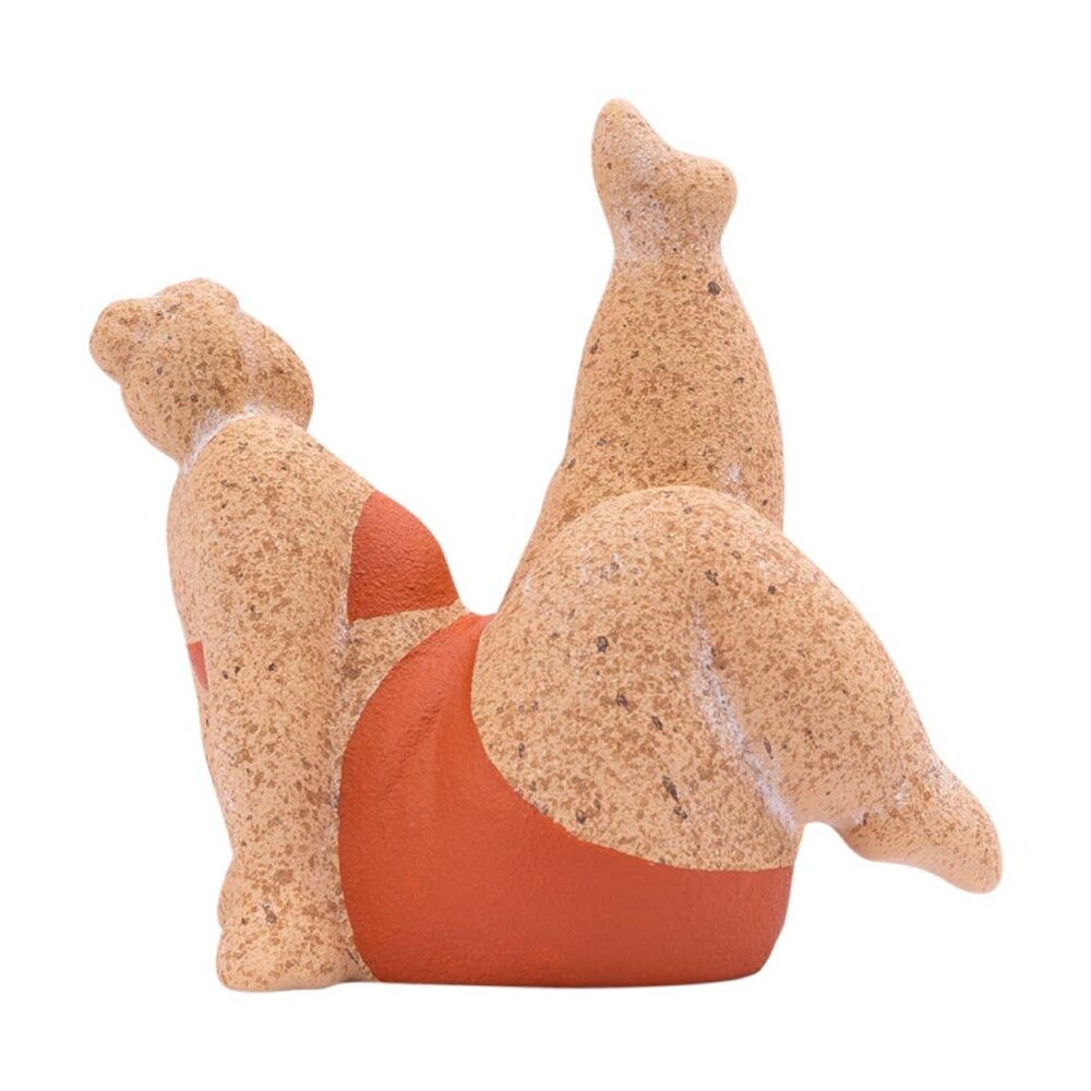 Splosh Billie Bathing Terracotta Statue Lightweight Decorative Accent 15cm