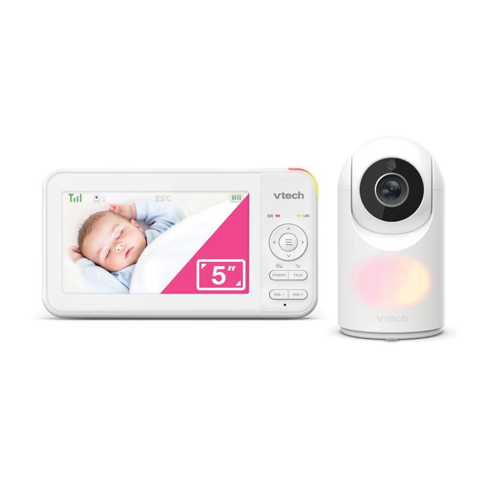 Vtech BM5650N Video & Audio Baby Monitor w/ 5 In Colour Screen Pan/Tilt Camera VTech