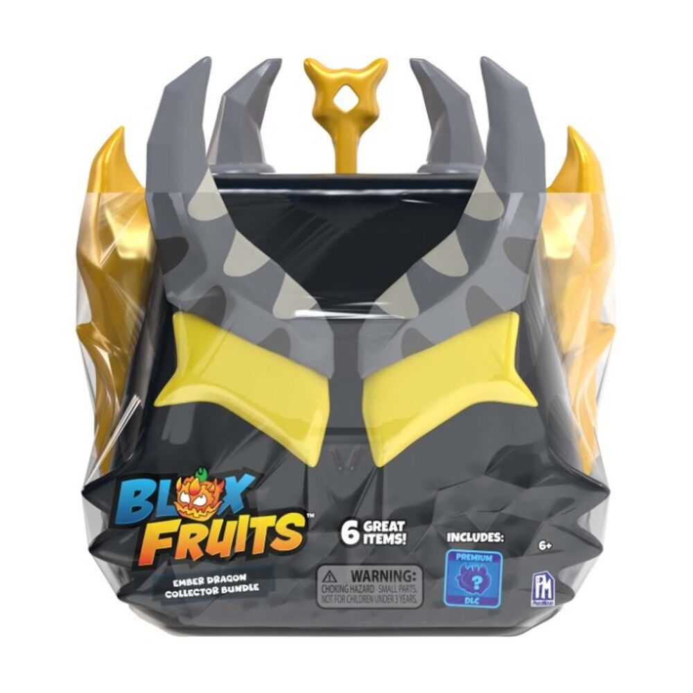 Phat Mojo Blox Fruits Collector Bundle Ember Dragon - Includes Plush Dragons, Exclusive Minifigures, Poster, DLC Code, And Sculpted Coin Bank Case -