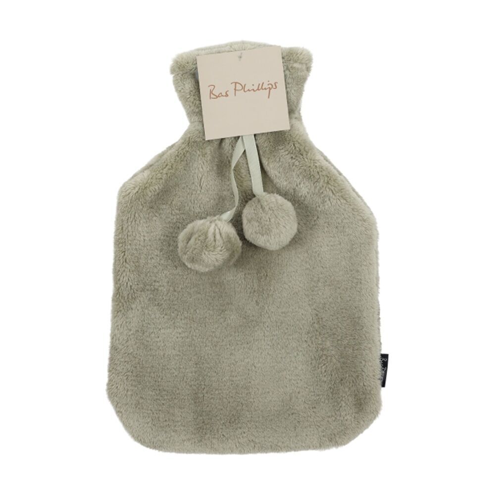 Bas Phillips Faux Mink Polyester Hot Water Bottle Cover Sea Foam 2L