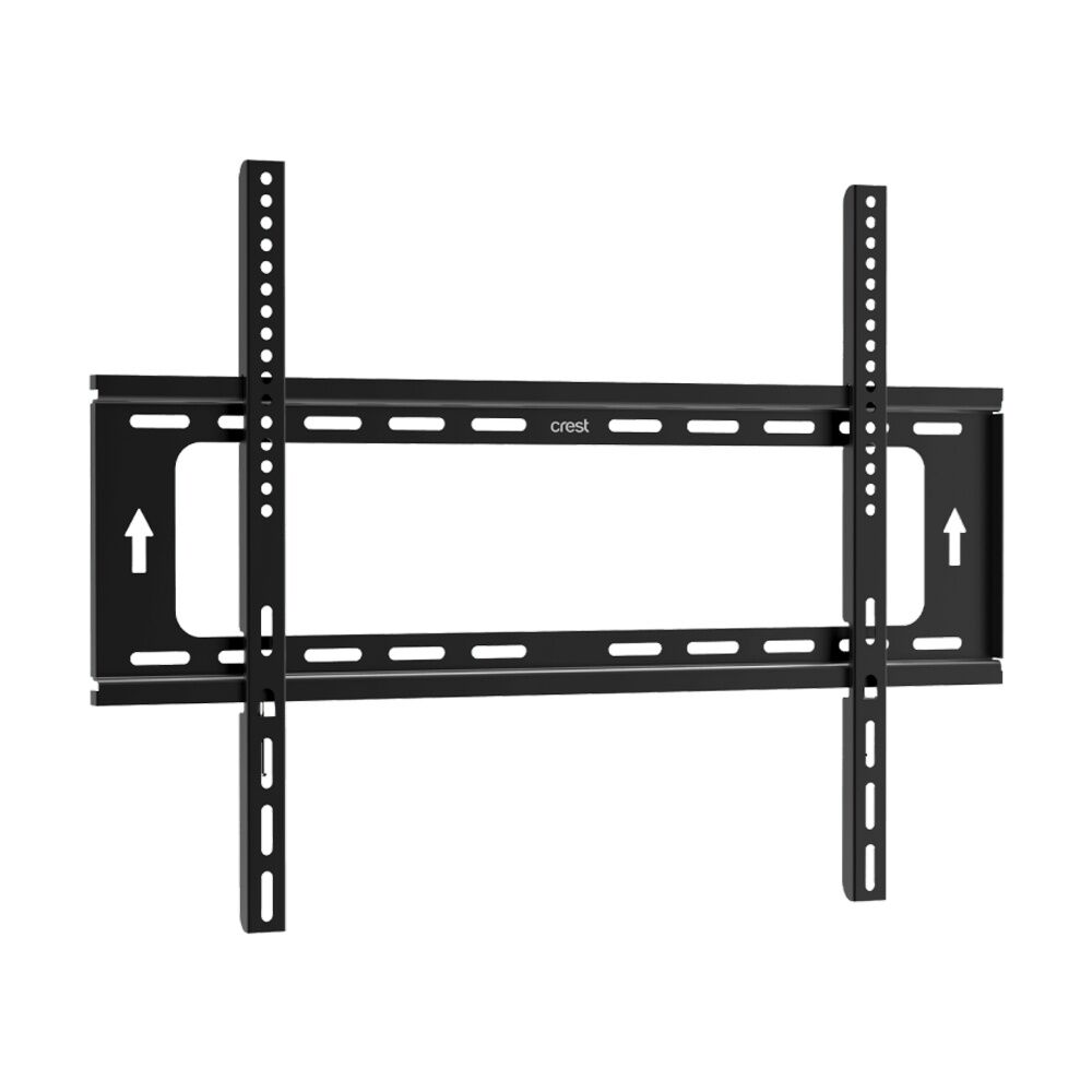 Crest Fixed TV Mount Fits 37 To 90 Inch Holds 100kg High-Grade Steel Black (2 Pack) — image 2