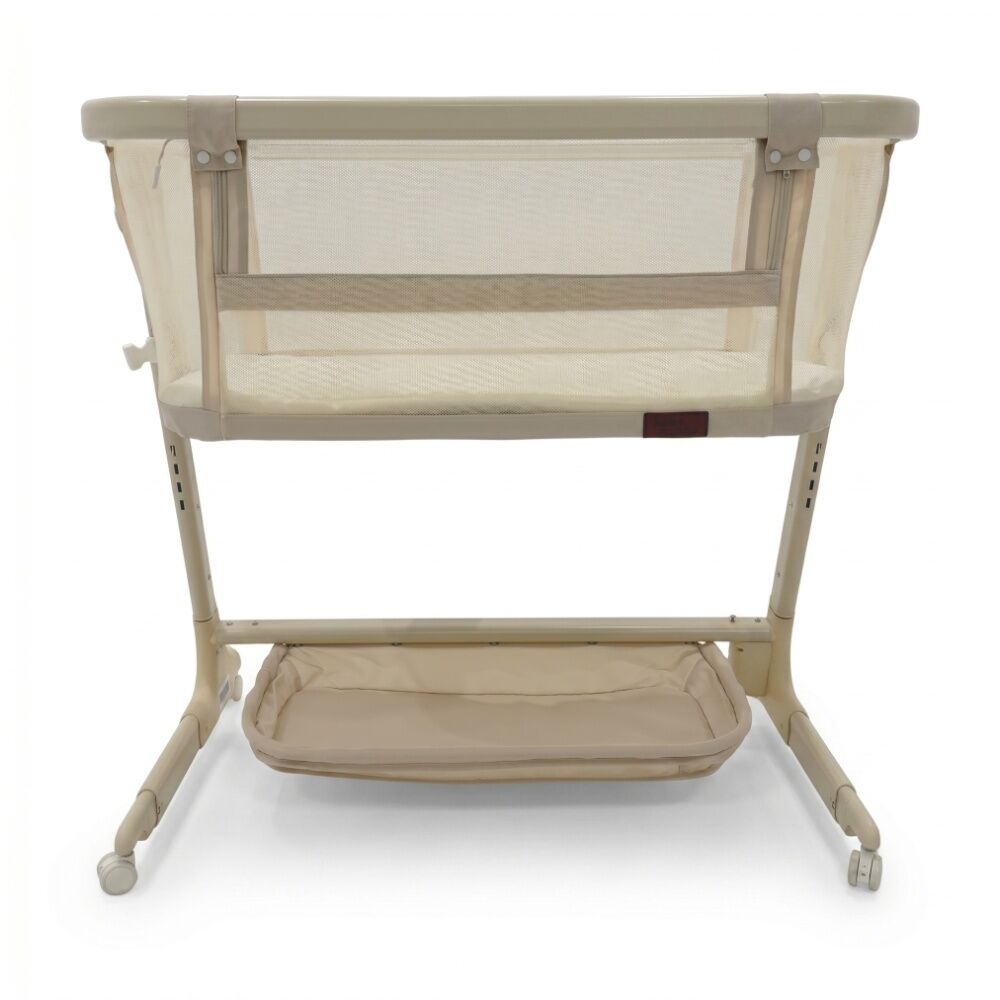 Baby Studio Dream Glider Bassinet Lockable Wheels Beige