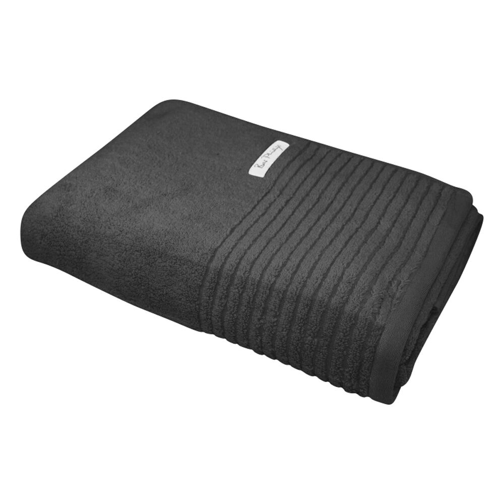 Bas Phillips Hayman Zero Twist Bath Sheet 600Gsm Cotton 160x80cm Eclipse (2 Pack) — image 2