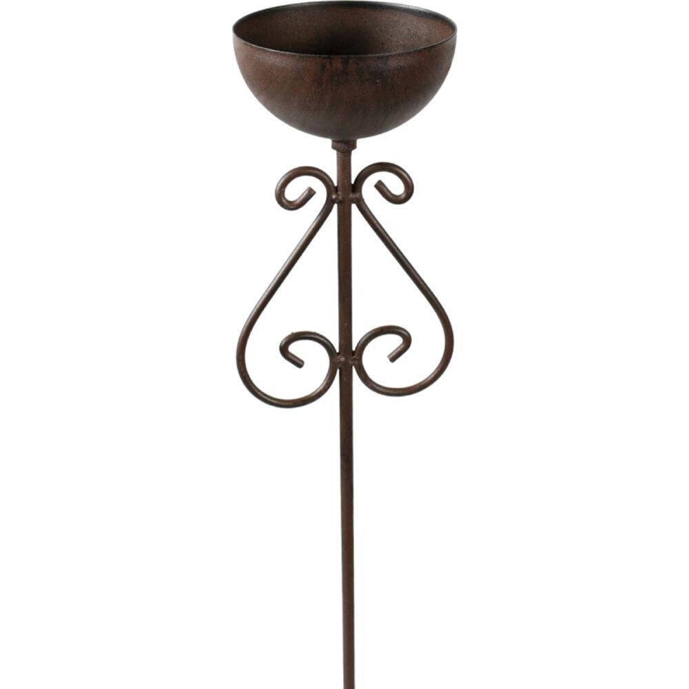 Bronrob 85x85x10cm Decorative Outdoor/Garden Bird Feeder Bowl Stake — image 2