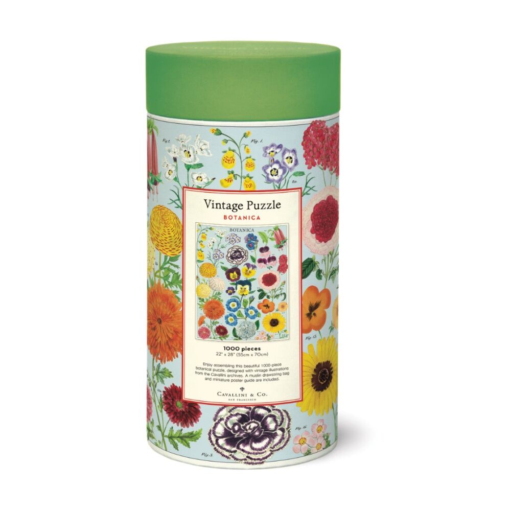 Cavallini Botanica Puzzle Vintage Botanical Illustration Design (1000 Pieces) — image 3