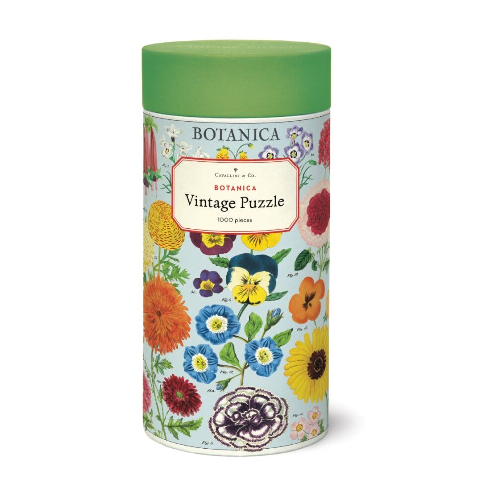 Cavallini Botanica Puzzle Vintage Botanical Illustration Design (1000 Pieces)