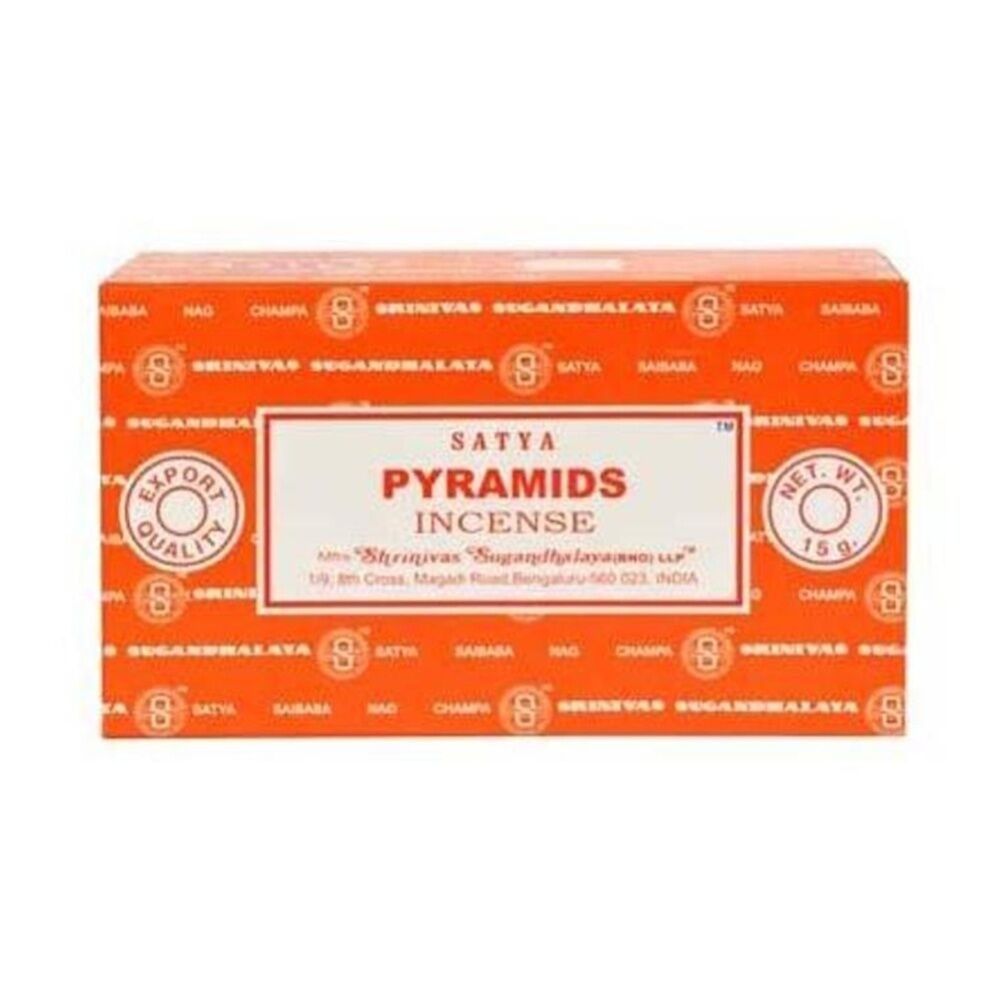 Satya 15gm Pyramids Home Fragrance Scented Incense Sticks Packet Set