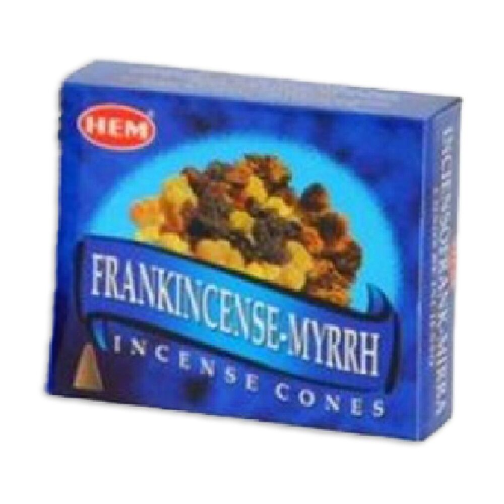 Hem 10pc HEM Home Fragrance Scented Incense Cones Packet Set Frankincense Myrrh (12 Pack) — image 2