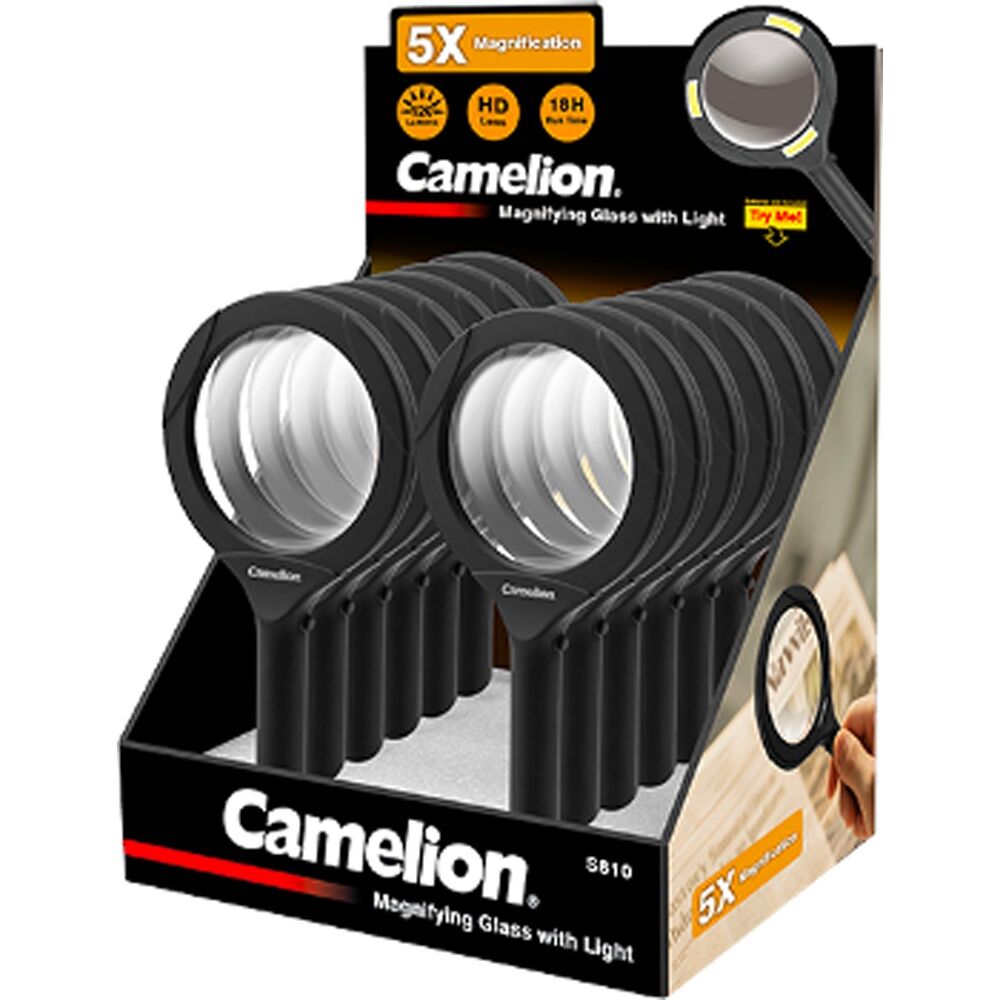 Camelion 5x Magnification High Definition Magnifying Glass w/ 120 Lumens Light — image 2