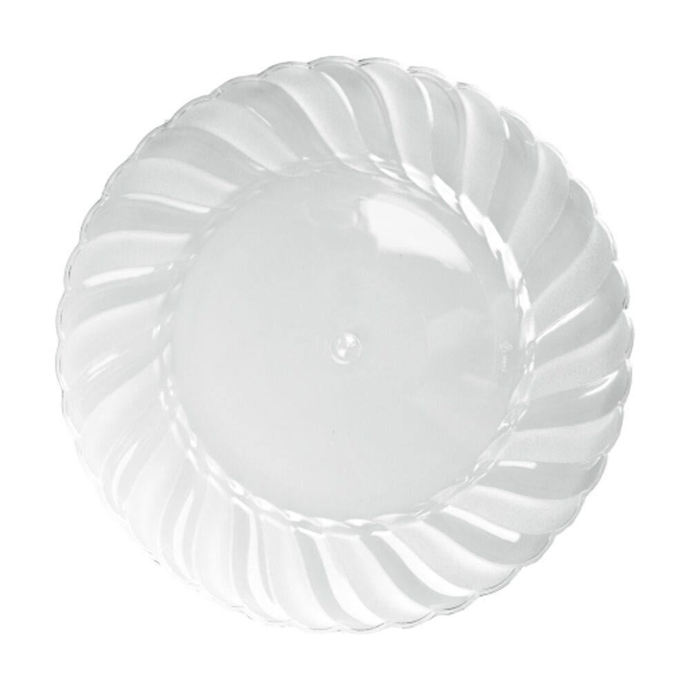 Partyware Heavy Duty Durable Dinner Side Plate Set 190mm Clear (6 Pieces)