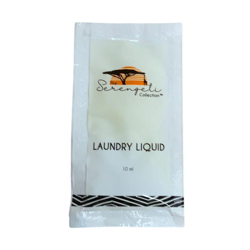 Serengeti Collection Laundry Liquid Sachets Hotel Guest Amenities 10ml (1000 Pieces)