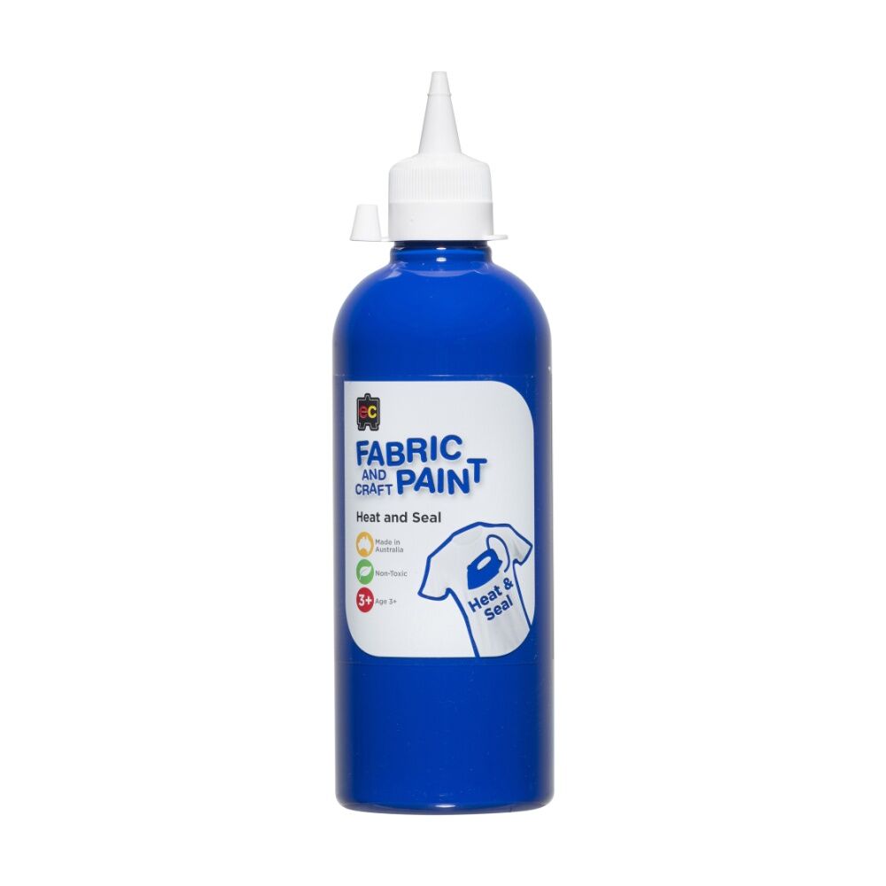 Educational Colours Fabric & Craft Kids Art Paint Dark Blue 3y+ 500ml
