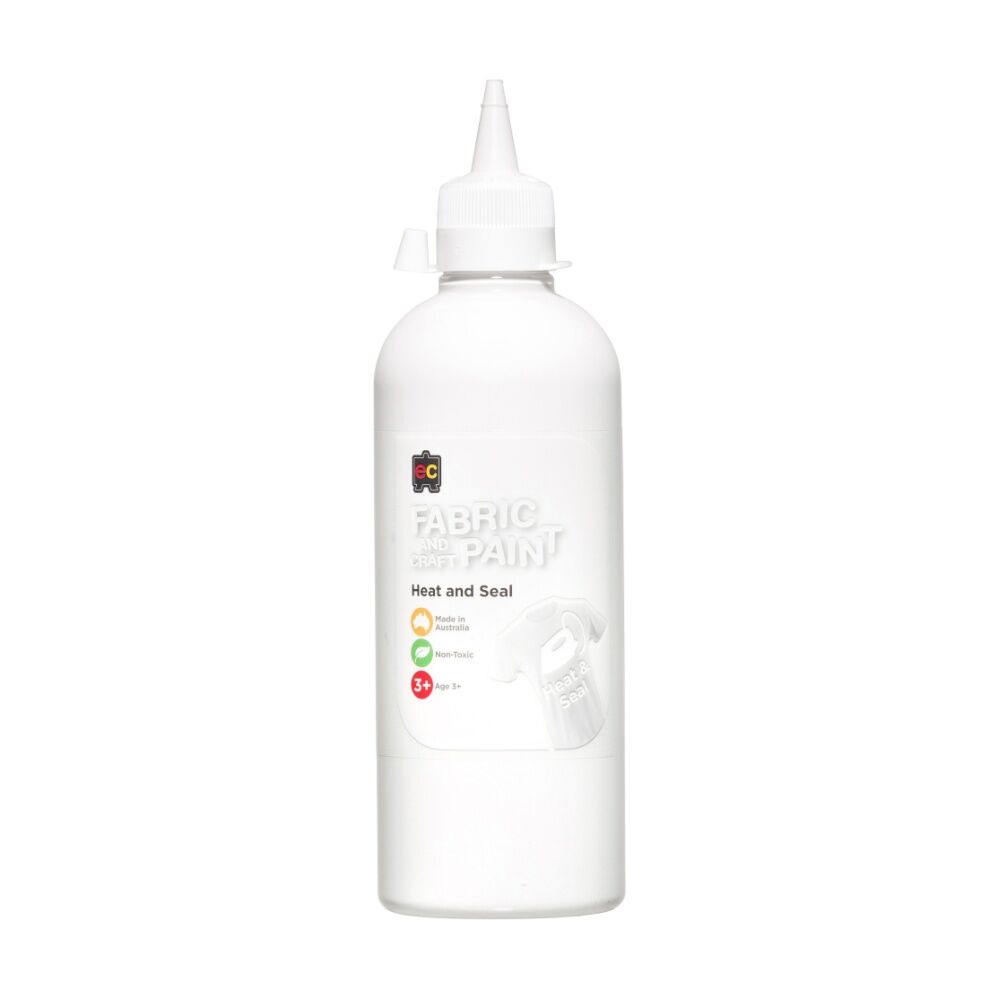 Educational Colours Fabric & Craft Kids Art Paint White 3y+ 500ml