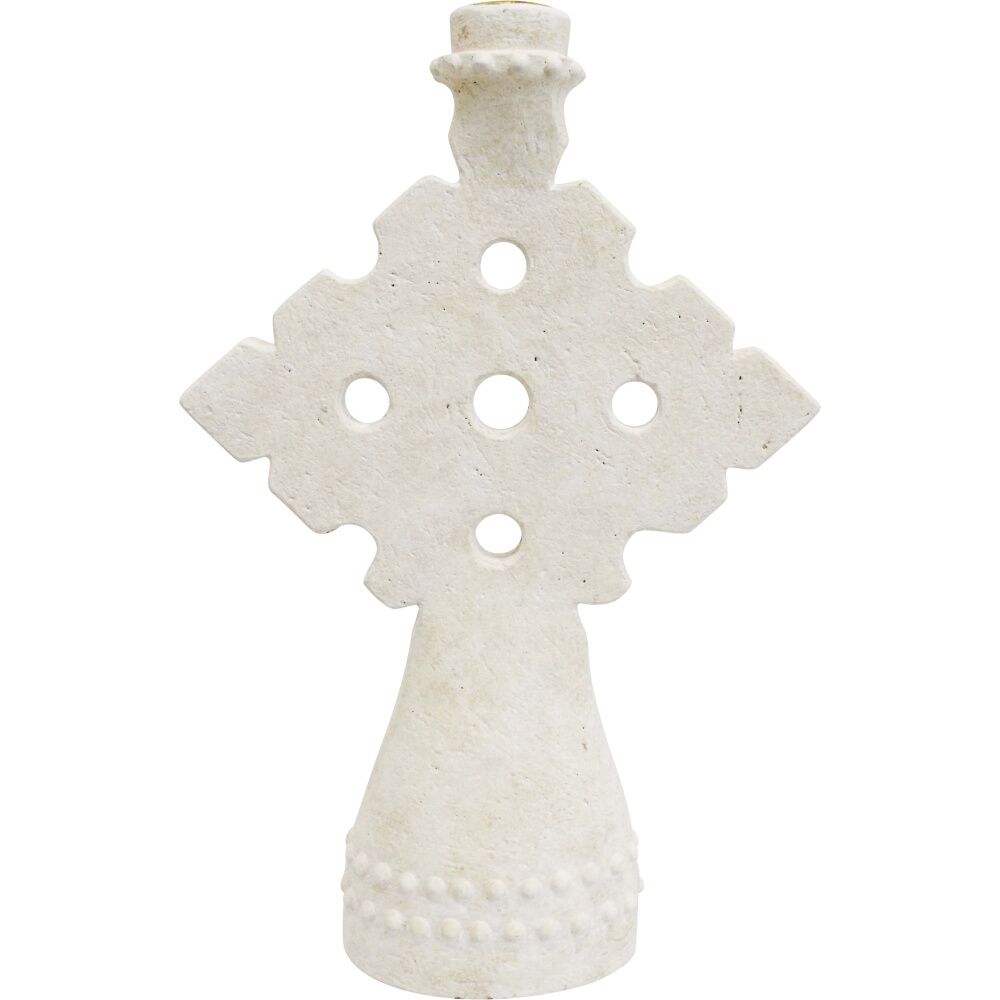 LVD 21.5x7.5x32cm Large Concrete Mediterranean Geometric Candle Holder