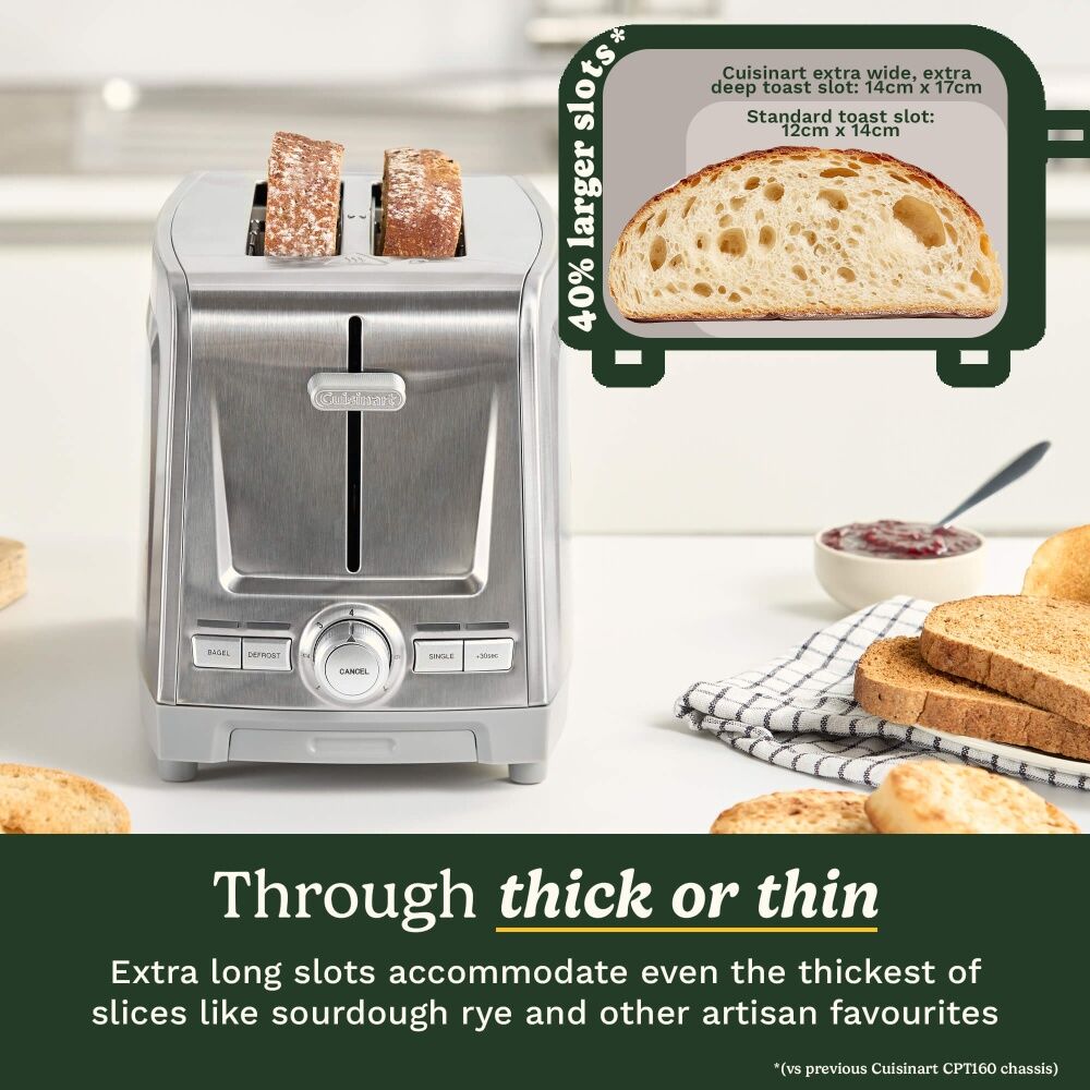Cuisinart Core Collection 2 Slice XL Toaster Stainless Steel Kitchen — image 2